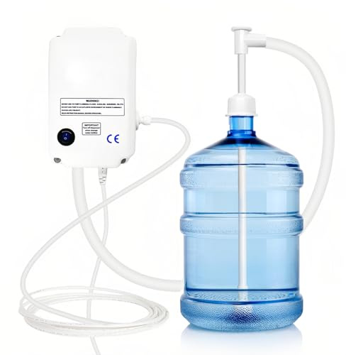 Bottle Water Dispenser Pump System,Electric Water Pump With 3.8L/Min Flow | Auto Shut-Off & Universal 1/4 Quick Connector, 55cm Inlet & 6m, 220V AC Hose Water Bottle Pump For Various Water Supplies
