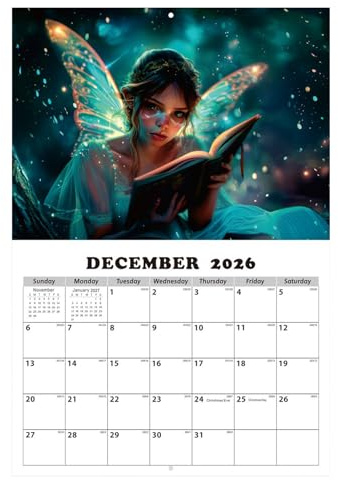 Miyanvuo Wandkalender 2026 | Fantasy Planungs Kalender Wandkalender,Fantasy Kunst Für Zuhause Küche Wohnzimmer Büro
