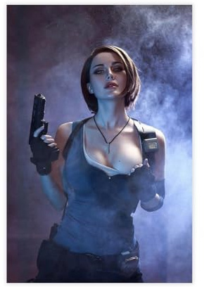 BGFER Poster Resident Evil Jill, Valentinstagsposter (3) auf Leinwand, Schlafzimmer, Dekoration, Landschaft, Büro, Raumdekoration, Geschenk, 30 x 45 cm