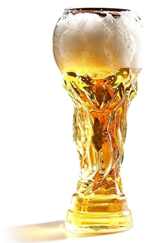 Peelanmall Weizenbierglas Weltmeisterschaft,350/450/600/800/850ML Biergläser,Gläser als tolles Bier Geschenk-für Bier, Cocktails, alkoholfreie Getränke, Fußballpartys (450)