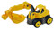 BIG - Power-Worker Mini Bagger - Baggerfahrzeug geeignet als Sandspielzeug und für das Kinderzimmer, Reifen aus Softmaterial, perfekt für unterwegs, für Kinder ab 2 Jahren