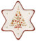 Villeroy & Boch Winter Bakery Delight Große Schale in Stern-Form, Premium Porzellan, Weiß/Rot/Beige