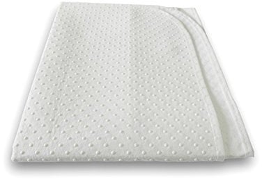 Briljant Home Matratzenschutz mit Noppen für Boxspring, Polyester, Weiß, 60 X 170 X 1 cm