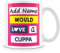 MUGGZ Personalised Mug with Name 'Would Love a Cuppa' - Add Name - Cup for Work/Home/Gift - Pink
