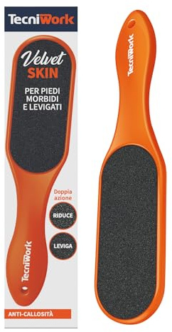 Velvet Skin - La raspa maxiformato per piedi soffici e levigati, naturalmente morbidi Arancio 1 pz