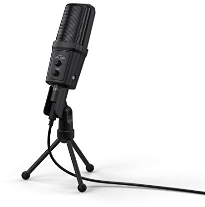 Hama 00113793 uRage Micro xStr3am Revolution, Streaming-Mikrofon Podcasts, Voice-over, Vlogs, Twitch, Spiele, Kleines Tischstativ