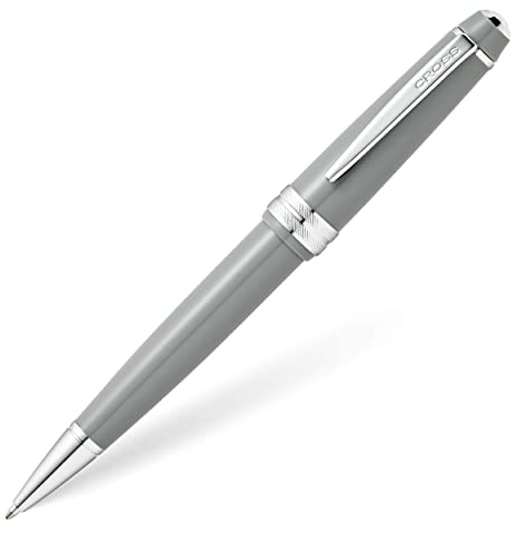 Cross Bailey Light Kugelschreiber (Strichstärke F, Schreibfarbe: schwarz, inkl. Geschenkverpackung) Grau
