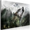 murando - Wandbilder XXL Wolf 90x60 cm 1 tlg - Wand Deko Vlies Leinwand Bilder Groß Wanddeko Wohnzimmer Schlafzimmer Kunstdrucke - Berge Landschaft Sepia g-C-0231-b-a