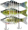 TRUSCEND Angeln Köder Set mit Tackle Box für Hecht, Zander, Forelle, Barsch, Angelzubehör einschließlich Gummifische, Oberflächenköder, Spinner, Popper, Jigs Head für Süßwasser-Salzwasser-Fischen