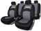 SPARCO SPCS402GR Schonbezüge-Kompletteset von 5 Kopfstützen, Schwarz/Grau