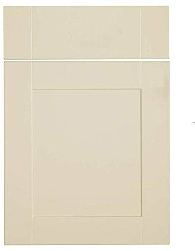 Matt Cream Replacement Kitchen Unit Cupboard Door Compatible with Howdens Burford (553mm x 597mm)