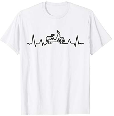 Mofa Mofaroller Herzschlag Mofa Moped Mofafahrer tshirt Mofa T-Shirt
