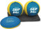 Activ Life Skip Water Bounce Catch Freizeitball – 2-Zoll-Kinderball mit Sprungscheibe, 2er-Pack, Gelb/Cyan