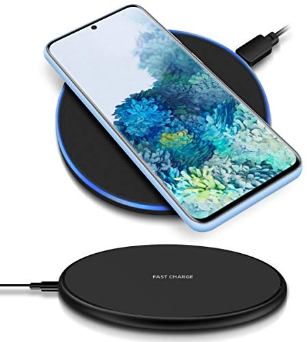 QI Wireless Ladestation kompatibel für Samsung Galaxy S20 / Plus/Ultra/FE Kabellos Charger Induktives Universal Schnellladegerät