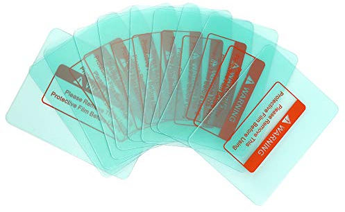 10 pièces couvercle de soudure lentille plaque de protection casque de soudage couvercle de lentille 116 x 90mm coin rond