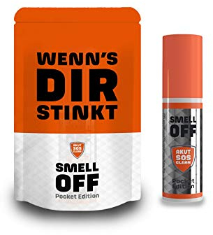 SMELL OFF Geruchsneutralisator Pocket Edition, handliches Geruchsentferner Spray zur nachhaltigen Geruchsbeseitigung von organischen Gerüchen, ideal für unterwegs und kleine Raumgrößen