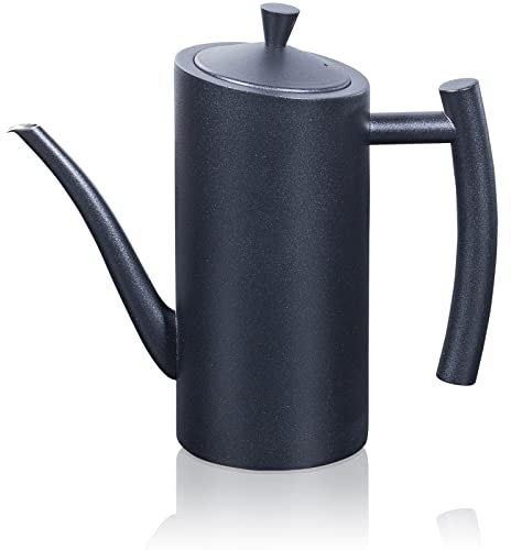 Bottiglia di dispenser di olio d'oliva nero,Dispenser di lattine di olio d'oliva in acciaio inox,500 ml/17 oz piccolo contenitore di olio d'oliva per olio d'oliva o aceto