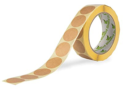 OliveBird 500 etichette autoadesive Kraft rotonda tenuta etichette/Misura 4 cm di diametro / 40 millimetri rotolo di 500pcs.
