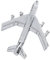 Bodge D'avion Broche Broche Badge Silver Flight Atternant Cravate Pin Jet Badge Badge Broche Accessoire