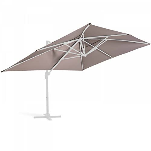 Oviala Toile pour Parasol déporté 4x3m Taupe