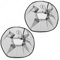 sourcing map Electric Fan Dust Cover 16 Inch Washable Dustproof Guard Mesh Net for Protection, Black Pack of 2