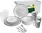 Brunner 0830154N.C4X Set Teller, Becher, Becher aus Melamin, bruchsicher, aus Melamin, 36 Stück, all Inclusive Bellagio, Antislip, lange Nutzungsdauer Indoor Outdoor