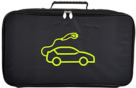 EV Kabeltasche, Kabel Organizer Tasche, Tragbare EV Ladekabel Aufbewahrungstasche Für Elektrofahrzeuge, Wasserdicht Schwer Entflammbar Auto Werkzeug Aufbewahrungs Organizer Tragetasche 45x25x12cm