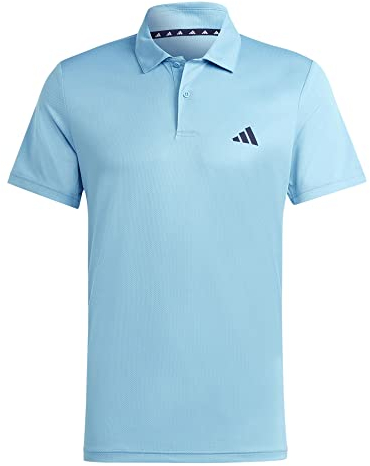 adidas Men's Train Essentials Training Polo Shirt, preloved blue/black, M