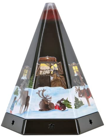 Crottendorfer Räucherpyramide/Rauchgefäß aus Metall - mit integriertem Räucherkerzenhalter für Größe M - Maße: 11,5 x 10 x 13,7 cm - Made in Germany