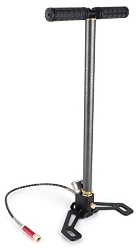 Hochdruck-PCP-Handpumpe, 3-stufige 0-6000 PSI-Luftgewehr-PCP-Pumpe, Luftgewehrfüll-Steigbügelpumpe, Handreifenpumpe