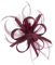 McBURN Clip Fascinator Haarschmuck Kopfschmuck Anlasshut Damen - Made in Italy Sommer Frühling-Sommer - One Size Fuchsia