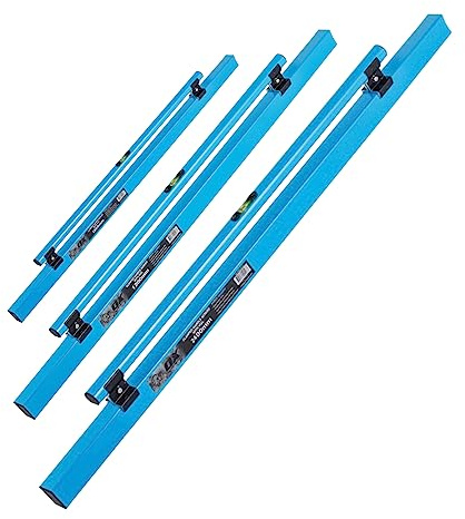 OX Tools Bundle of 3 Concrete Screeds 4' & 6' & 8' Screed | 48 Screed & 72 Screed & 96 Screed