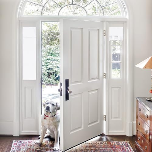 Pony Dance Sidelight Door Curtains for Front Door - Thermal Insulated Blackout Blinds for French Door Full Privacy Assured Small Window Shade for Patio Glass Door, W12 x L40 inch, Pure White, 1 Panel