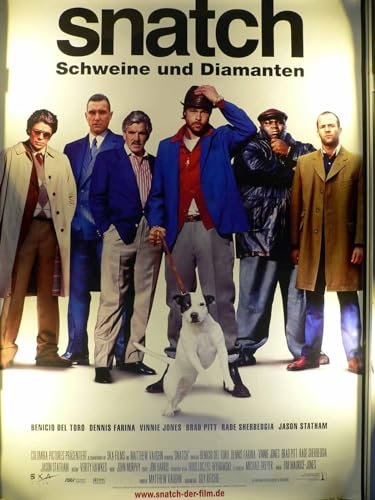 Snatch - Schweine und Diamanten - Brad Pitt - Filmposter 120x80cm gerollt
