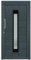 HORI® Haustür Eingangstür Kunststoff Komplettset Hauseingangstür I Farbe: grau (innen weiß) I DIN links I Modell: Stripe I 198 x 98 cm