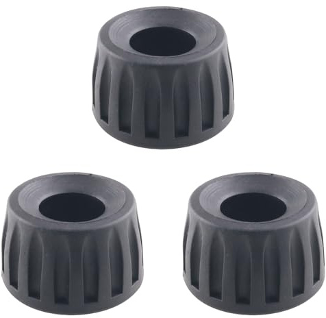 WHYHKJ 3PCS Rubber Tripod Feet Accessory (15mm) for Camera Non Slip Tripod Replacement Provides Stability for Indoor and Outdoor Shooting Black