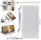 Beajew Coque Compatible avec iPhone 13 avec Cordon,Etui iPhone 13,Flip Portefeuille Étui Cuir,[9 Porte Cartes] [Fermeture Magnétique]-Blanc