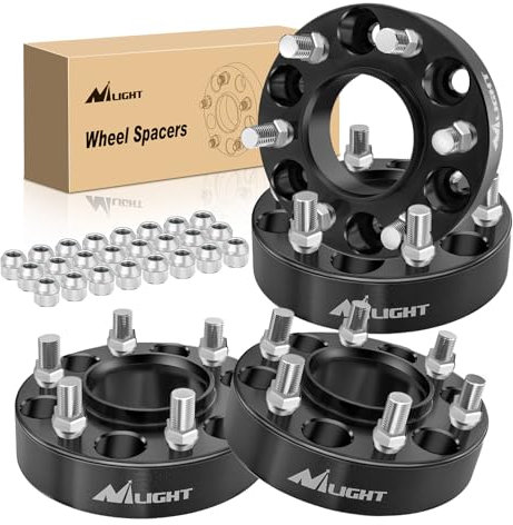 Nilight 6 x 135 Spurverbreiterungen für 2015–2022 Ford F150, 1,5 Zoll Spurverbreiterungen M14 x 1,5 Bolzen und 87,1 mm Nabenbohrung, Kompatibilität mit 2015, 2016, 2017, 2018, 2019, 2020, 2021, 2022