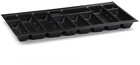 Handle & Home 900mm Black Cutlery Tray for Blum Tandembox 422mm Long x 812mm Wide