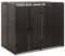 Abri pour Poubelle Double Noir 140x80x117 cm Résine tressée