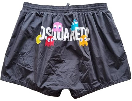 DSQUARED2 Costume da Bagno Uomo Boxer D7B645330.010 Nero Taglia 48