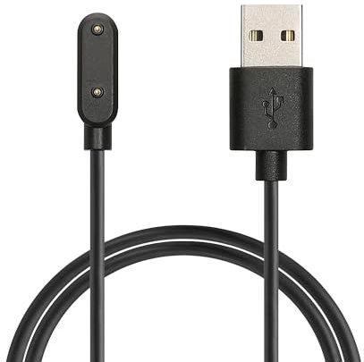 kwmobile Charger Compatible with Huawei Watch Fit 3 / Band 6 / Band 6 Pro/Honor Band 9 / Choice Watch - Charger USB-C Cable for Charging Smart Watch - Black
