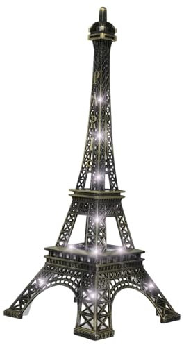 ORFOFE Led Luminous Tower Nachtlicht Dekoration Eiffelturm Design Tischlampe Für Schlafzimmer Und Wohnzimmer Hochzeitsdeko Und Geschenkidee Für Freunde Und Familie