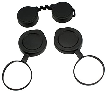 PHENOFICE 1set Binocular Lens Caps Rubber Objective Lens Cover for Protection Compact and Lightweight Design Easy to Use for Binoculars and Telescopes