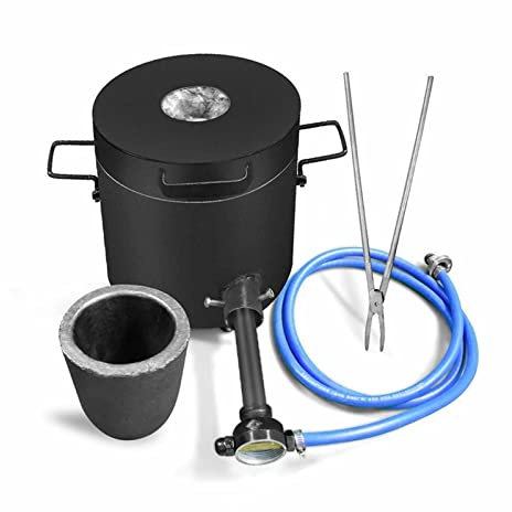 6Kg fonderie argile Graphite creuset four torche fusion coulée raffinage or argent cuivre laiton aluminium avec efficacité