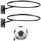 Football Holders for Wall Football Wall Mount,Wall Mounted Football Stand,Ball Stand with Screws,Metal Ball Holders,Wall Mounted Ball Storage Rack for Basketball Rugby Volleyball Football Display