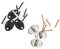 BELLIFFY Ceiling Fixing Hooks 6pcs Stainless Steel Home Storage Hooks Multi-use for Projector Screen