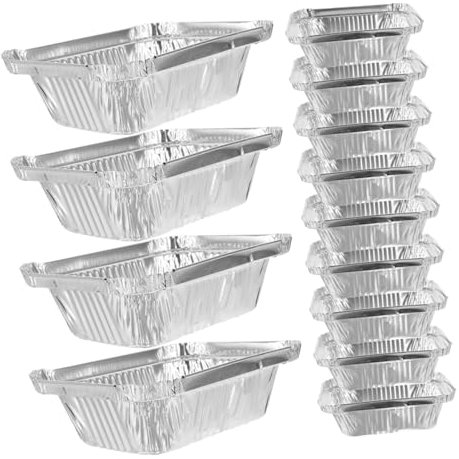 BELLIFFY Scatola Di Usa E Getta Teglie in Alluminio in Alluminio Pentole 260 Ml