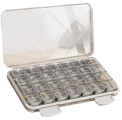 Tablet Storage Box, Medizin -Tablet -Spender,Tablet Supplement Holder Pharmacy Pill Travel Dispenser | Tragbares luftdichtes Medizinfall für die Verwendung von Eigenheimen