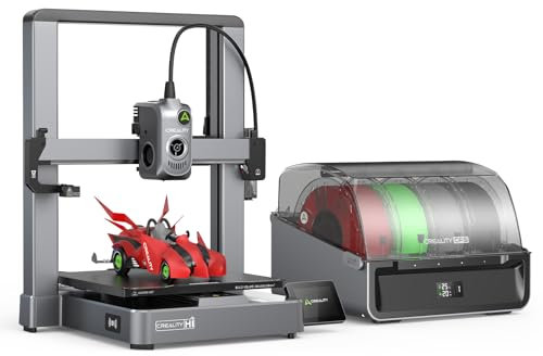 Creality Hi Combo 3D-Drucker, 500 mm/s Druckgeschwindigkeit, Mehrfarbendruck, Geräuschloser Druck, Automatische RFID-Erkennung von Verbrauchsmaterialien, Druckgröße 260 x 260 x 300 mm